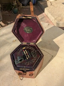 LACHENAL 48 Knöpfe englisches CONCERTINA mit LEDER und HOLZ ETUI - Bild 1 von 11