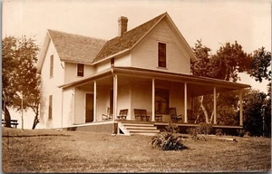 c1909 RPPC Home Of DA BRADLEY LAKE Maxinkuckee Culver Indiana JG12 - Picture 1 of 2
