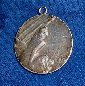 Svizzera-Zurigo-Albisgui 1923 AR 30mm medaglia molto bella con anello originale - Foto 1 di 4