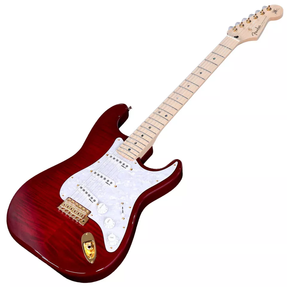 Fender Richie Kotzen Strat 6 String Electric Guitar - Transparent Red Burst