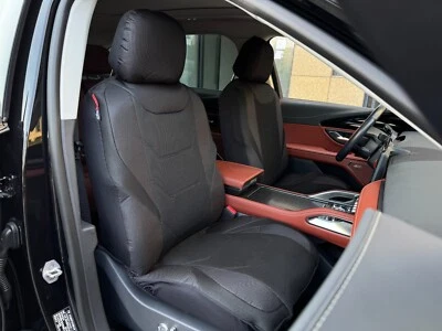 Fundas de asiento delanteras de coche para Lexus NX200 250 300 350 450 lona de malla negra 2 piezas Foto 1 de 4