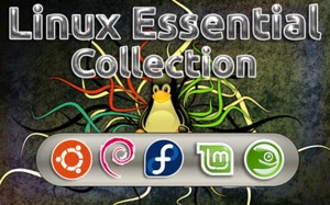 LINUX ESSENTIAL COLLECTION 5 Full Operating Systems - Picture 1 of 2