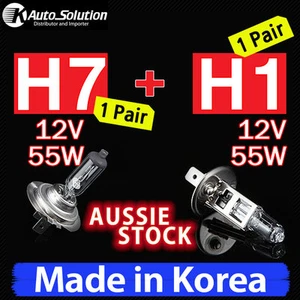 Halogen Globe Bulb H7 H1 12V 55W Fits HONDA ACCORD Hyundai ELANTRA i30 GRANDEUR - Picture 1 of 8