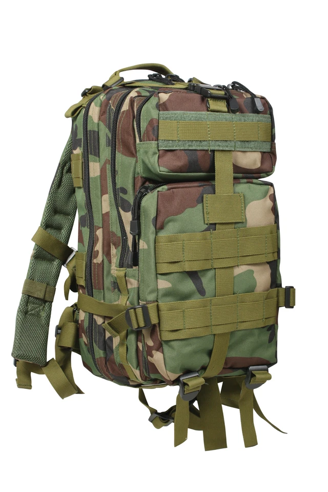 Medium Pack Military Backpack Woodland Camo Rothco 2579