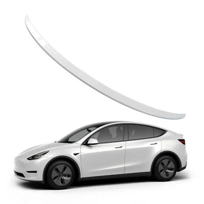 For Tesla Model Y 2020-2023  Rear Trunk Lip Spoiler Wing Painted Glossy White - Image 1 of 4