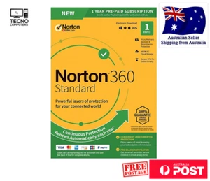 Norton 360 Standard OEM 1 Year 1 Device (PC/Mac) – Physical Product - Picture 1 of 2