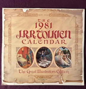 JRR Tolkien Vintage 1981 Calendar - Picture 1 of 18