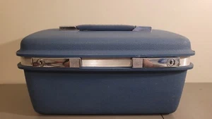 Vintage Samsonite Blue Train Case - Picture 1 of 7