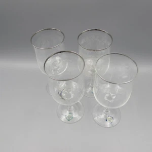 Juego de cuatro copas de vino Lenox Crystal WHITE ECHO - Imagen 1 de 5