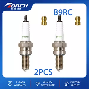 2pcs B9RC TORCH Spark Plug Replace for NGK CR9E for Bosch UR08CC Denso IU01-27 - Picture 1 of 7