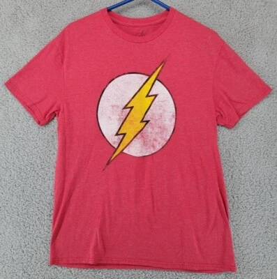 Camiseta DC Comics Original Flash Para Hombre Roja Talla Grande Licencia Oficial Foto 1 de 4
