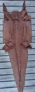 Soft Genuine Crocodile Leather Hide Skin Unique exotic large Display Decor - Picture 1 of 3