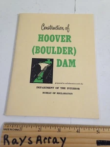 Construction of Hoover Boulder Dam Document Dept of Interior bureau reclamation - Picture 1 of 7