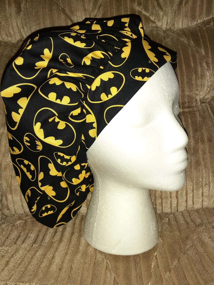 Batman Bouffant Medical Scrub Surgery Hat SIZE SMALL - Image 1 of 1