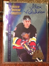 1996 Collectors Edge Ice Future Legends Signed Sealed #1 Alexandre Volchkov Auto