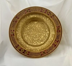 Louis C Tiffany Furnaces Bronze With Enamel Compote  - Picture 1 of 9