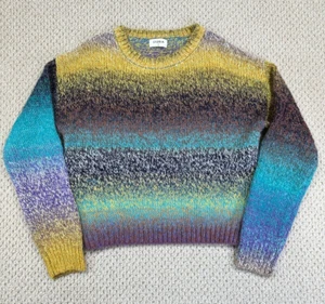 Storia Cropped Pullover Größe S Damen Acryl Wollmischung Flauschig Mehrfarbig Streifen - Bild 1 von 16