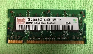 Dell Hynix 1GB DDR2 PC2-6400S GENUINE Laptop Memory RAM TESTED - Picture 1 of 1