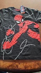 MARVEL SPIDER-MAN T-shirt Black rivals Medium M (7-8) Hero design - Picture 1 of 5