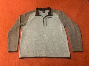 Patagonia Mens XXL Better Sweater 1/4 Zip Pullover Fleece Knit Jacket Two-Tone - Picture 1 of 5