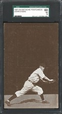 1907 Dietsche Postcard Chicago Cubs Johnny Evers HOF SGC EX 5 NO Creases!