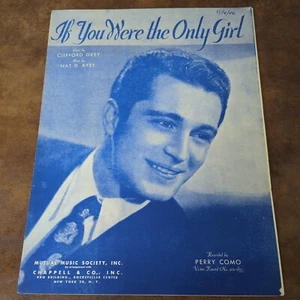 If You Were The Only Girl by Grey Ayer (Vintage Sheet Music 1929) Perry Como - Picture 1 of 3