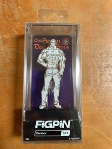 2022 SDCC Escanor The Seven Deadly Sins White & Gold Figpin #973 Locked - Picture 1 of 2