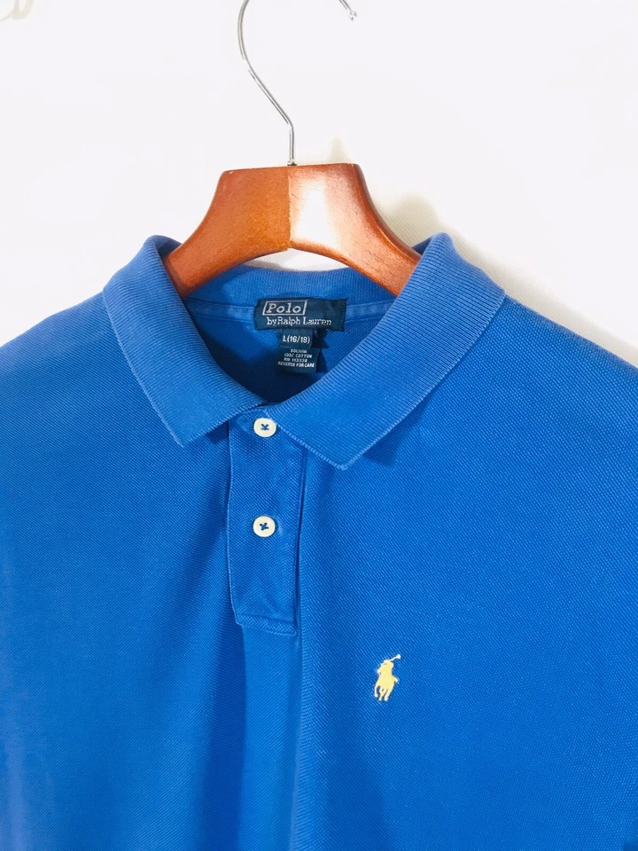 Polo Ralph Lauren Niño Azul Claro Manga Corta Polo 100% Algodón L Foto 1 de 4