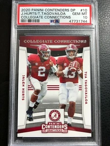 🔥 2020 Contenders RC ROOKIE JALEN HURTS TUA TAGOVAILOA POP 2 PSA 10 REGISTRY !! - Picture 1 of 1