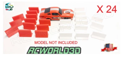 RACING TRAFFIC BARRIER RED/WHITE 3DPrinted Simulation Realistic RC-Diorama-MODEL - Image 1 of 4