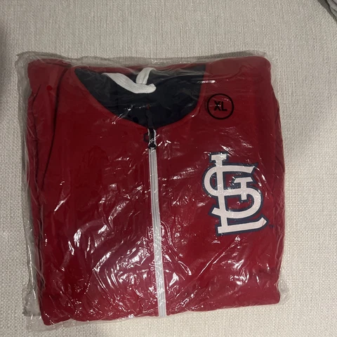 St Louis Cardinals Zip Up Cotton Hoodie SGA Cover
