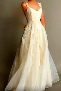 RRP 750£ Open to offers Monsoon Rose Bridal Wedding Dress UK 12 Colour Rose - Picture 1 of 10
