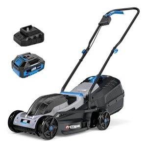 Electric Walk Behind Lawn Mower Cordless 13 13" Brushless (4.0Ah) Push Mower - Picture 1 of 7