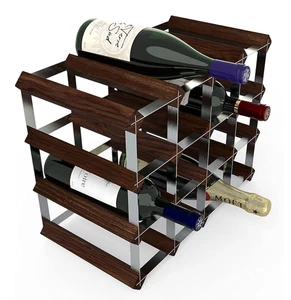 RTA 16 Botellas Estante de Vino Tradicional - Kit - Pino Caoba (FSC) - Imagen 1 de 4