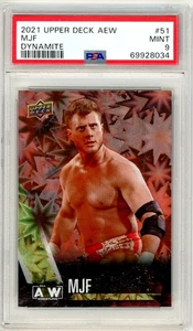2021 Upper Deck UD AEW Wrestling First Edition MJF #51 Dynamite Parallel PSA 9 - Picture 1 of 1