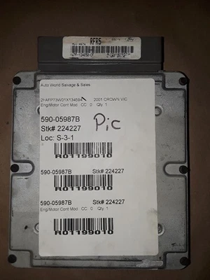 Engine ECM Electronic Control Module Gasoline Fits 01 CROWN VICTORIA 1199010 Foto 1 de 4