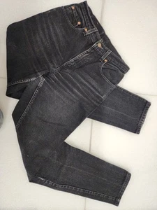 VTG Levi's Jeans Womens 7 L Black 550 Relaxed Fit Tapered Leg 1993 Denim - Picture 1 of 13