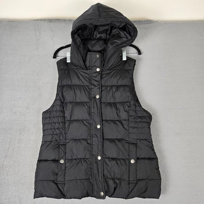 Chaleco acolchado Abercrombie & Fitch para mujer chaqueta forrada de lana grande al aire libre acogedor Foto 1 de 4