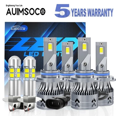 For Mitsubishi Diamante 1995-2002 2003 LED Headlight High-Low Fog Light Bulbs 6x - Image 1 of 4