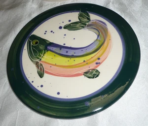 Vintage LEGENDS Ceramic FISH Round STORAGE Container KITCHEN - Picture 1 of 4