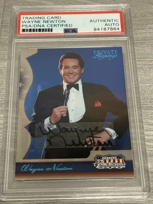Donruss Americana - WAYNE NEWTON - Private Signings  Autograph # /110 - PSA/DNA - Image 1 of 4