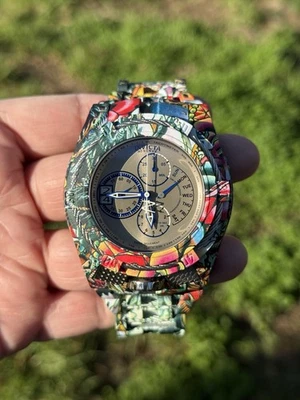 RELOJ DE CUARZO SUIZO INVICTA 34491 BOLT ZEUS TRIA GRAFFITI Foto 1 de 4