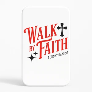 Poignée de téléphone Walk By Faith - Support Clickit universel pour tout téléphone - Photo 1 sur 4