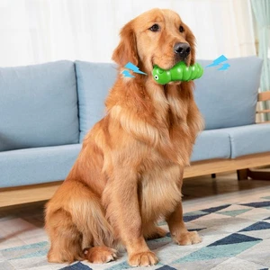 Dog Chew Toys Squeaky Puppy Teeth Chew Toy for Aggressive Chewers stCkG - Picture 1 of 11
