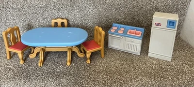 Little Tikes Dollhouse Dining Table, Chairs & Sofa - Image 1 of 4