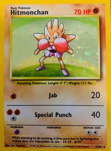 Hitmonchan (7/102) Holo Base Set Pokemon Card - Imagen 1 de 1