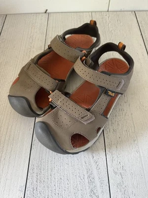 TEVA HURRICANE CLOSED TOE PRO SPORTS WATER SANDALS -WALNUT -YOUTH US 3 - Image 1 of 4