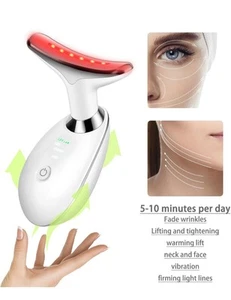Face Neck Beauty Device, Led FaceNeck Massager - Picture 1 of 7