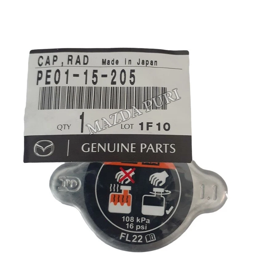 Engine Radiator Cap Assy Fits For Mazda CX-5 2013-2023 PE01-15-205 OEM/Original - Image 1 of 2