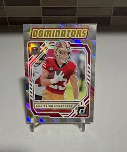 2025 Donruss Christian McCaffrey Dominators Holo 49ers RB - Picture 1 of 2